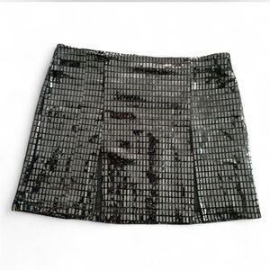 Lip Service Black Sequin Mini Skirt
